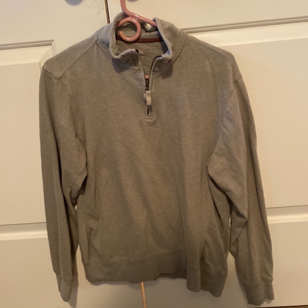 George Zip-Up Brown/Tan Medium Sweater
